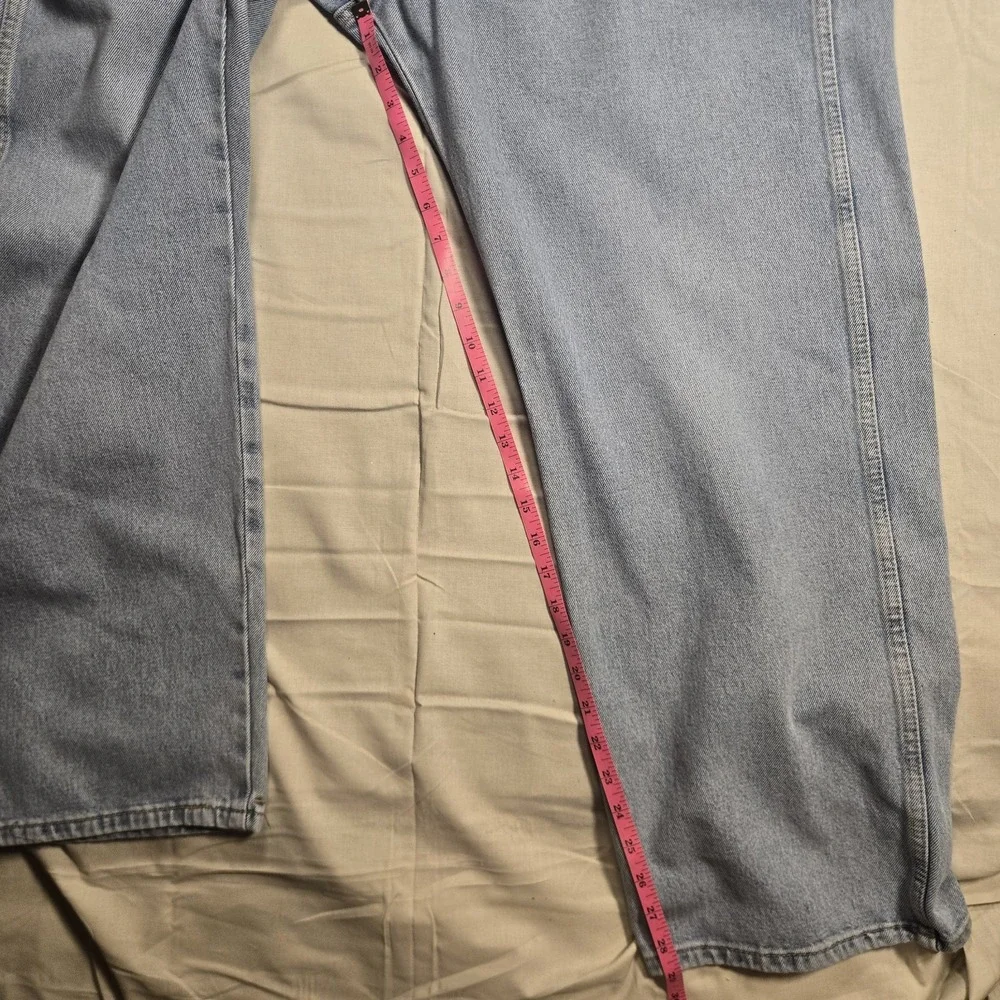 Levis Western Fit Jeans Mens 38x30 Blue Wash Straight Cowboy Stretch 37681-0029
